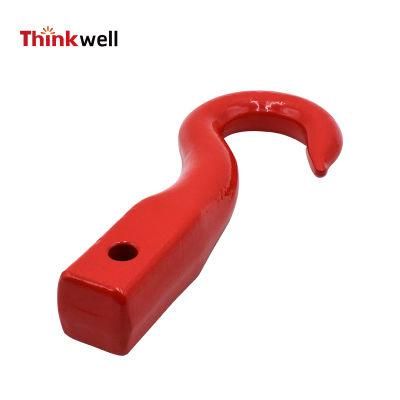 Red Painted Forged Tow Hook