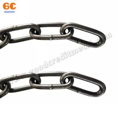 DIN 763/DIN 764/DIN 766 Welded Stainless Steel Self Colored S. S Long Link Chain
