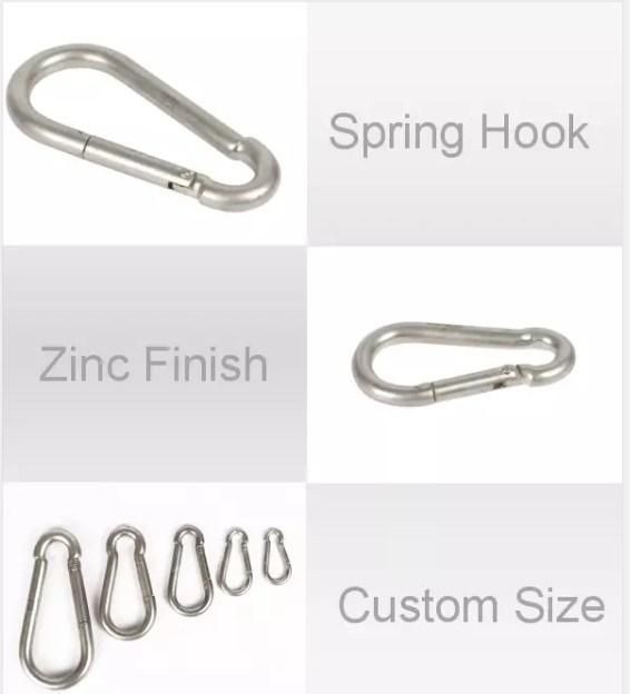 OEM Style Wholesale Zinc Plated Industrial Spring Snap Hooks