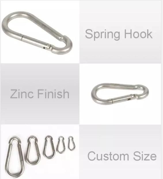 OEM Style Wholesale Zinc Plated Industrial Spring Snap Hooks