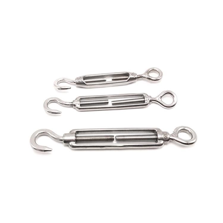 High Quality DIN1480 Galvanized Drop Forged Eye Hook Turnbuckle