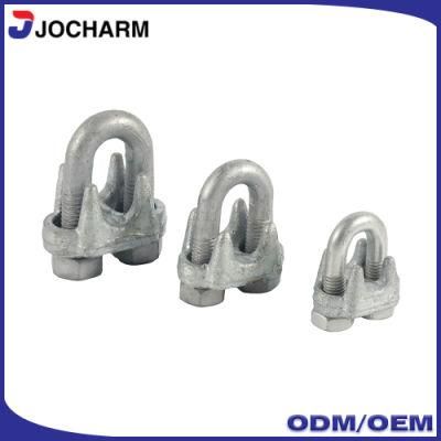 DIN741 Electro Galvanized Carbon Steel Malleable Wire Rope Clamp