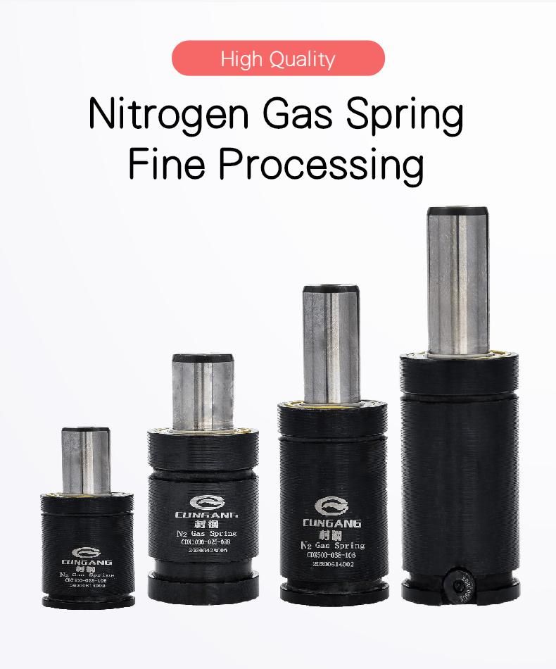 Shorter Threaded Base Mounting Hole and Gas Nozzle High Temperature Nitrogen Cylinder Spring