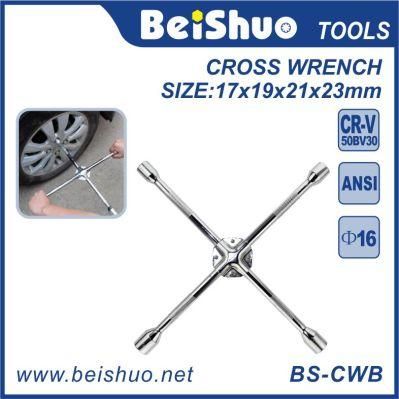 High Quality Cross Rim Wrench with Chrome Plated