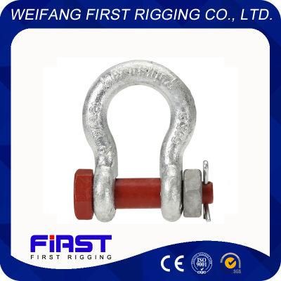 G2130 Us Type Drop Forged Bow Shackle with Safety Nut