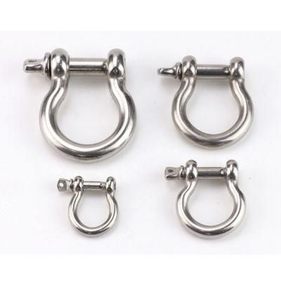 High Quality Rigging Hardware Stainless Steel European Style Bow Shackle