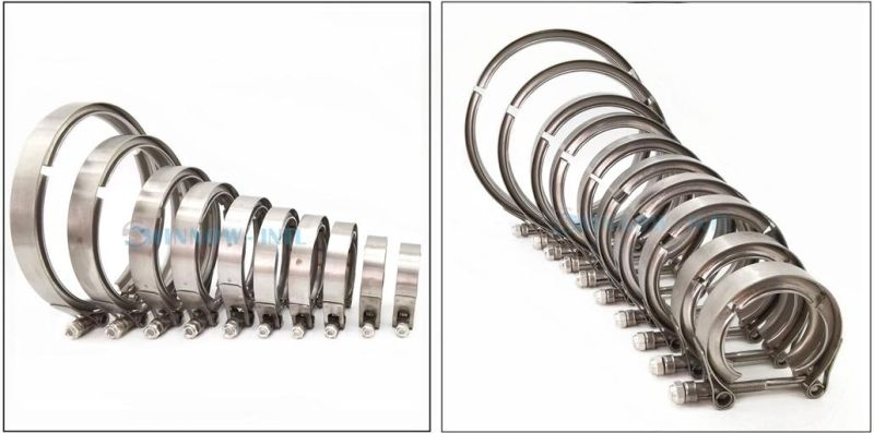 Clamp with Flange Kits Standard Exhaust V Band Hose Clamp