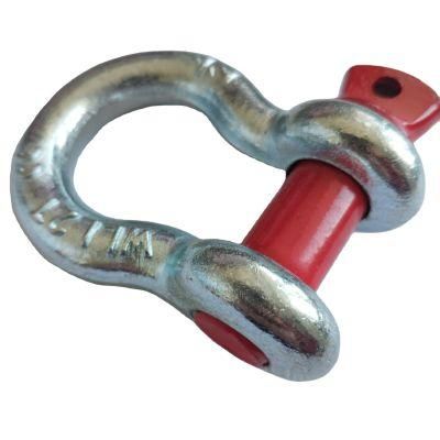 Marine Use Hardware Shackle DIN 82101 D Shackle with Coller Pin for Lifting