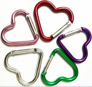 Heart Shaped Carabiner Hook Stroller Hook Accessories High Quality Aluminum for Decoration
