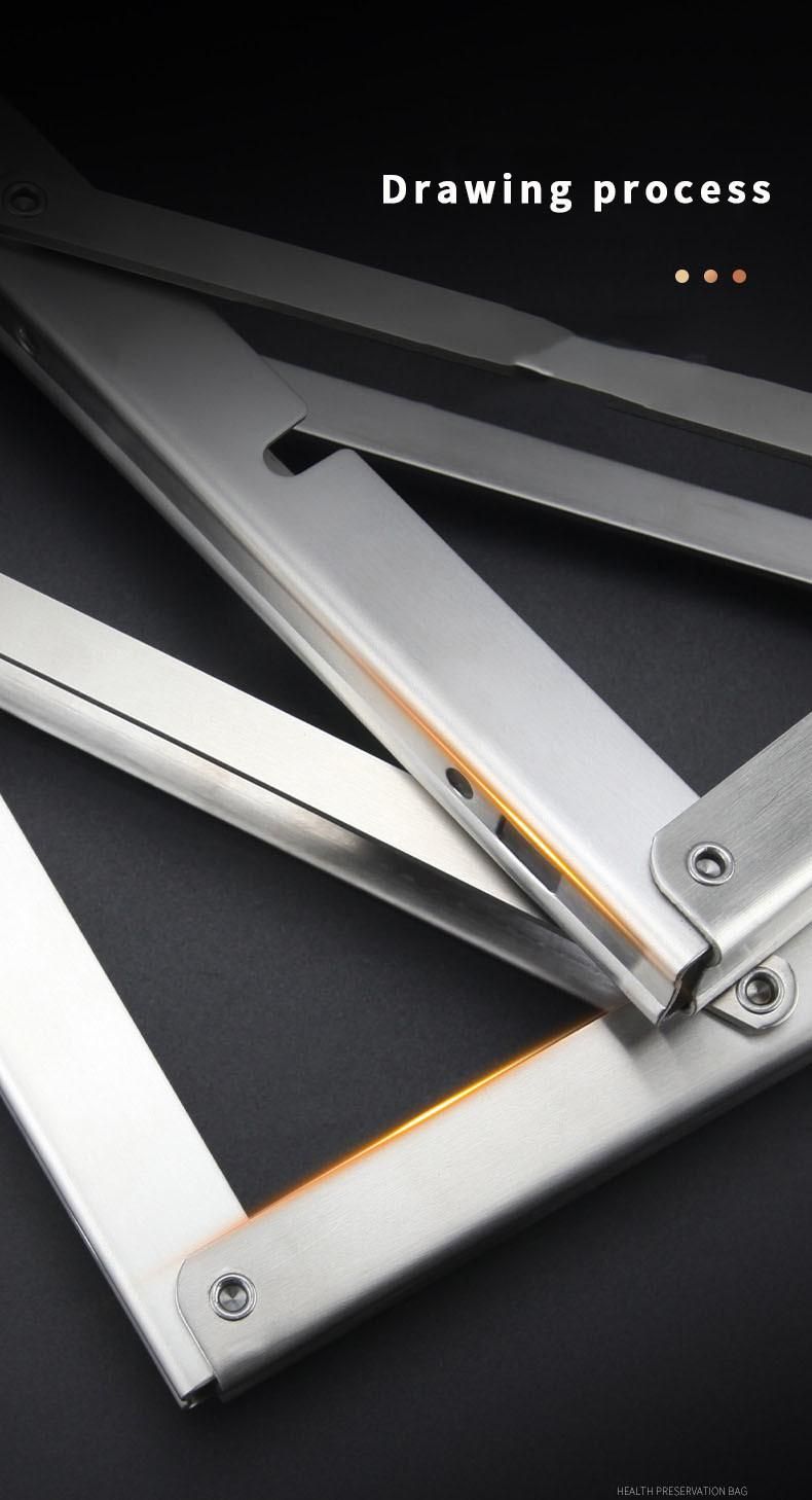 Nail-Free Triangle 8/10/12/14/16/18/20/22/24inches Stainless Steel Folding Bracket