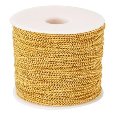 Gold Link Oval Twisted Chain Metal Jeans Chain Pocket Chain Jewelry Making