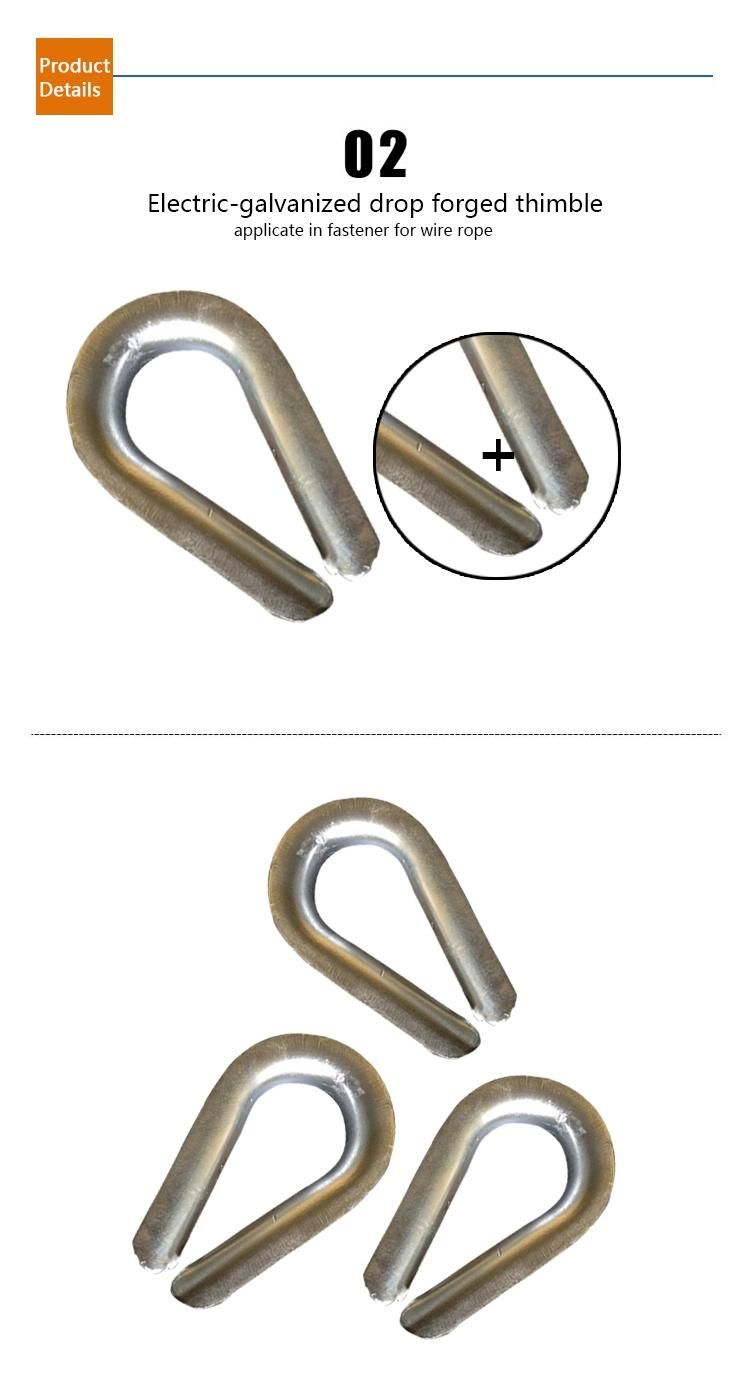 Manufacturer Stainless Steel Wire Rope Thimble