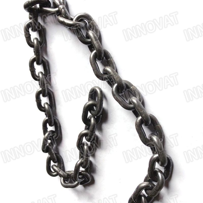 Galvanized Welded DIN5685A Short Steel Link Chain No Burr Round Link Chain