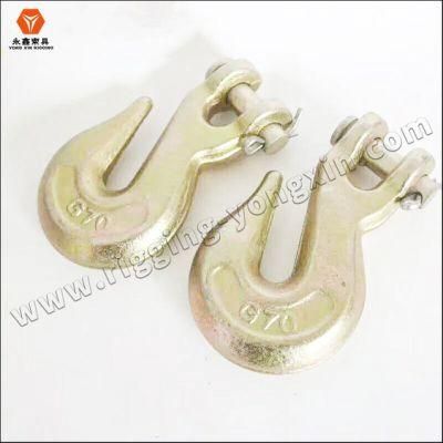High Test Lifting Us Type A323 Alloy Steel Zinc Plated Galvanized Drop Forged Lift Eye Grab Hooks for Crane