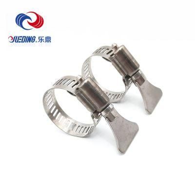 Stainless Steel American Type Hose Clamp with Handle 8mm Rope Clamp