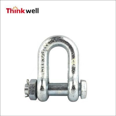 Us Type G2150 Lashing Chain Shackle with Safety Pin
