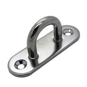Stainless Steel 304/316 Wholesale Marine Boat Deck Round Ring Wire Rope Pad Eye Plate Welded