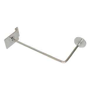 Chrome Display Supermarket Hanging Slatwall Hooks Slat Wall Brackets for Hats Display