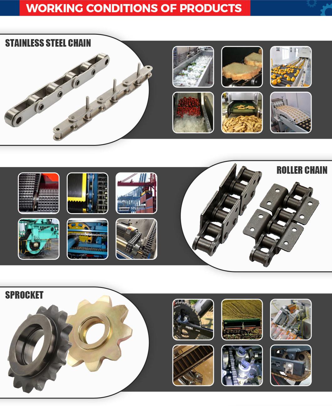ISO Standard Short Pitch Precision Simplex Hardware Motorcycle Industrial Roller Chain