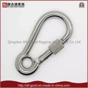 Rigging Stainless Steel Lifting Snap Hook with Eye and Screw