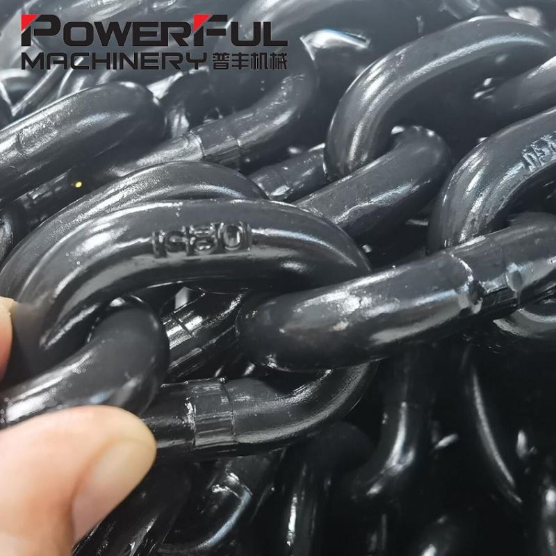 Black DIN 818-2 Grade 80 Short Link Lifting Chain