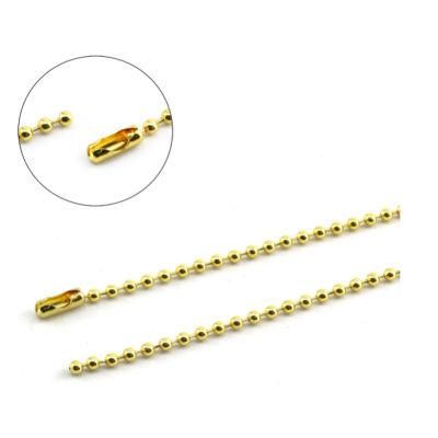 Wholesale Bulk Sale Steel Chain Gold Plated Necklace, Beads Roll Chains for Jewelry Making