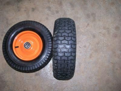 High Quality High Load Capacity Metal Rim Pneumatic Rubber Wheel for Wheelbarrow (6.50-8)