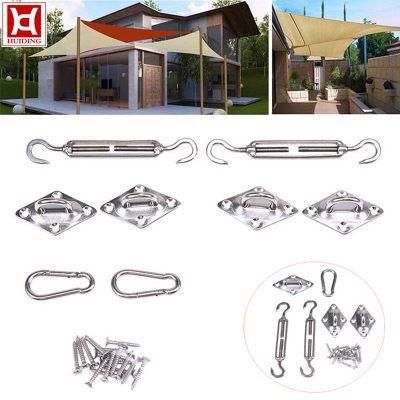 Stainless Rectangle or Square Sun Shade Sail Hardware Kits Accessories