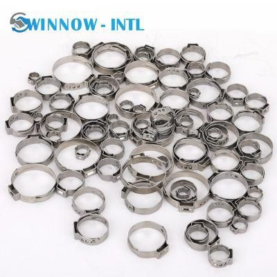 Stainless Steel 316 Single Ear Stepless Hose Clamp