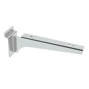 Chromed Iron Shelf Bracket Slatwall 300 mm Glass Display Hook