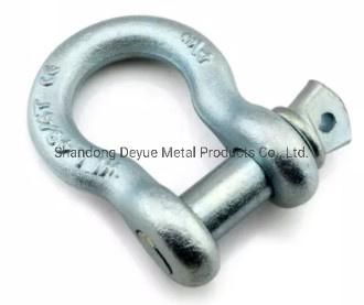 G209 Hot DIP Galvanized Drop Forged Alloy Steel Screw Pin Lifting Anchor Bow Shackle