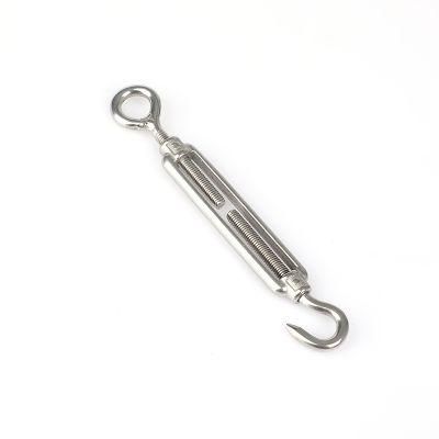 316 Stainless Steel Frame Type Hook &amp; Hook Turnbuckle for Wire Rope Tensioning