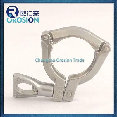 SS304 Stainless Steel Sanitary Tri-Clamps Double Pin