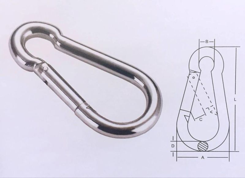Stainless Steel AISI 304&316 Snap Hook DIN5299 Form C