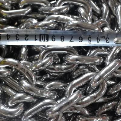 Smooth Welded Point DIN766 Type Stainless Steel Short Link Chain