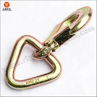 Iron Forged Safety Hook with Triangle Ring Mbs 5500kgs/12100lbs