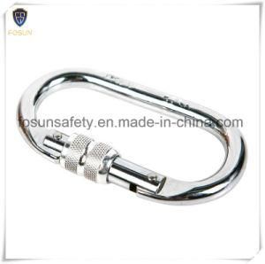 Hot Sale Climbing Hook Steel Carabiner with Locked Screw