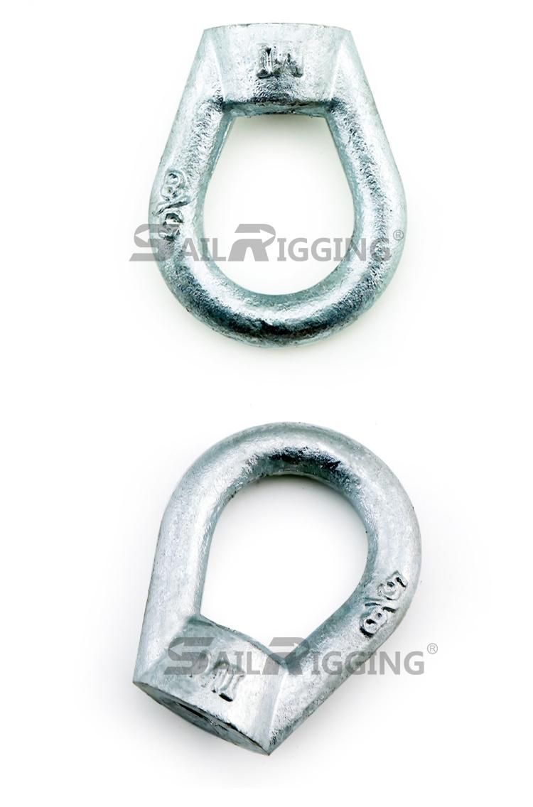 Hot DIP Galvanized Carbon Steel Eye Ring Thimble Nuts