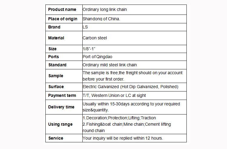 Iron Link Chain Factory for Europe Markets