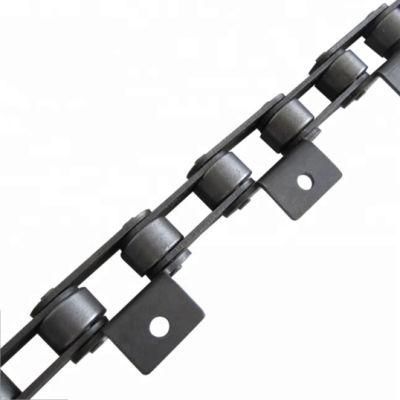 Good Quality Carbon Steel Industrial Short Pitch Conveyor Roller Chain with Attachment Wa1 &amp; Wa2 &amp; Wk1 &amp; Wk2