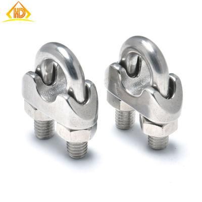 M6 M8 M10 M12 M14 M16 Stainless Steel 304 316 Pipe Claw DIN741 L J Hook Eye Type U Bolt Wire Rope Clip