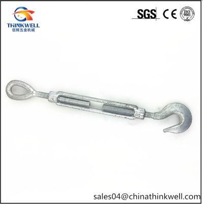 Us Type Forged Carbon Steel Galvanized Turnbuckle (Hook/Eye/Jaw)