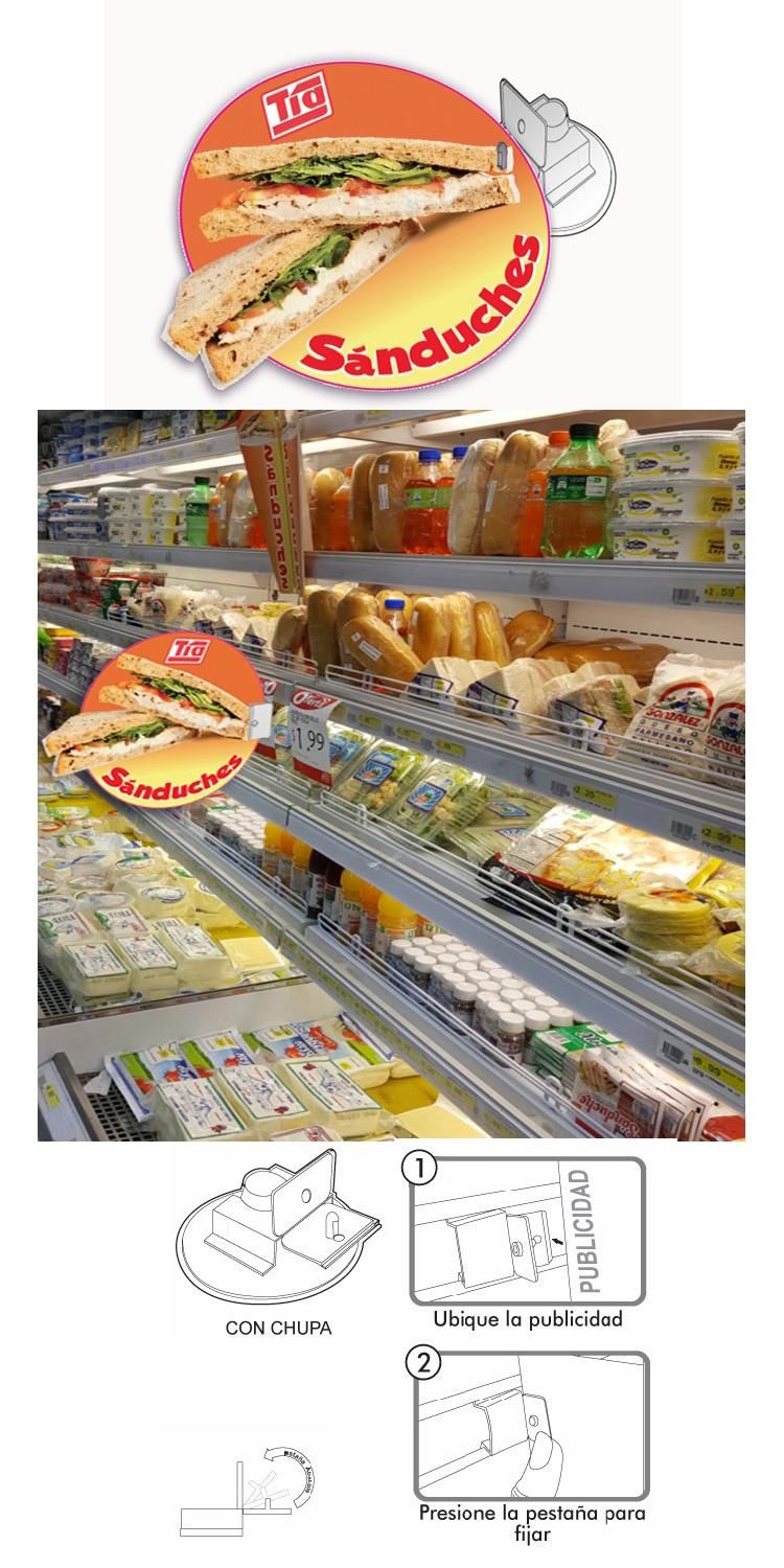 PVC Hypermarket Awesome Promotion Price Tag Sign Holder for Supermarket Shelf