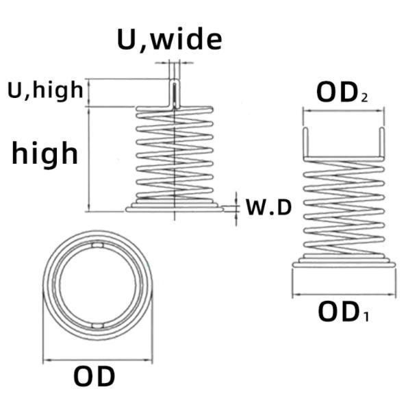 Yida Factory Price Touch Switch Spring Special-Shaped Spring