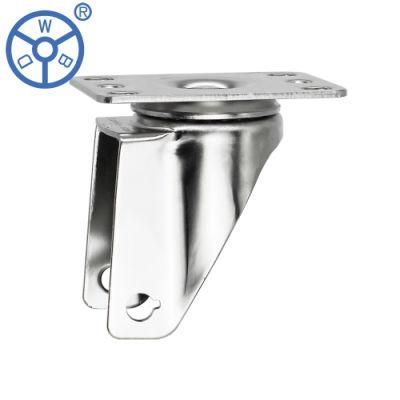 Wbd 4 Inch 100mm Stainless Steel Swivel Medium Duty Industrial Caster Wheel Bracket Forks Housings