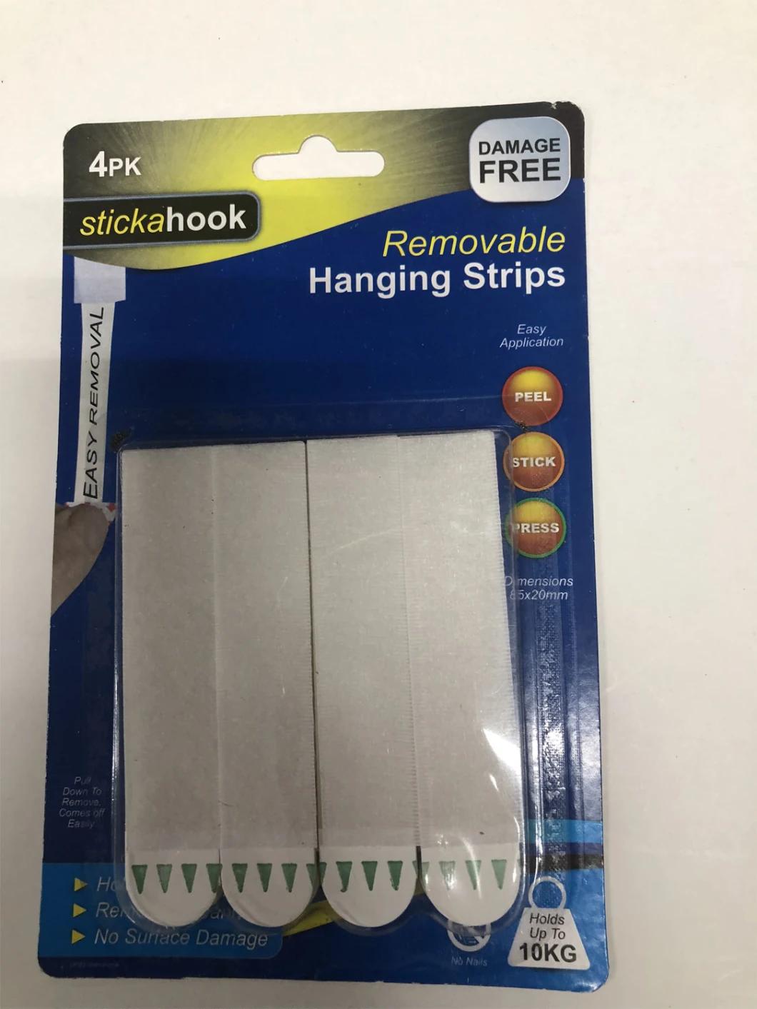 4 Mobile and Rotatable Square Plastic Hooks for Household Use