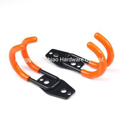 Double Hooks Wall Mount PVC Coated Hooks for Hanging