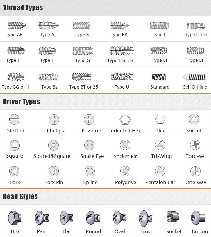 High Quality Hook Type Screw