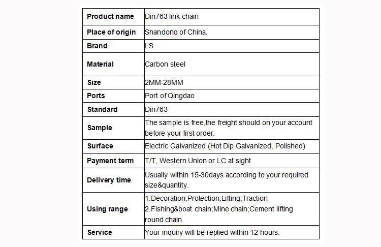 High Intensity DIN 764 Link Chain for Lifting