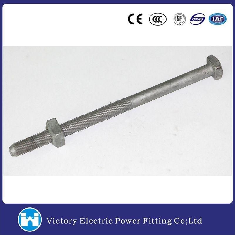 Galvanized Suare Head ANSI Standard Machine Bolt for Pole Line Hardware